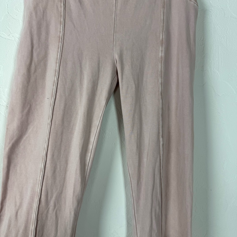 Urban Outfitters Out From Under Leggings Pants Aria Seamed Light Pink Knit Solid - Picture 3 of 9